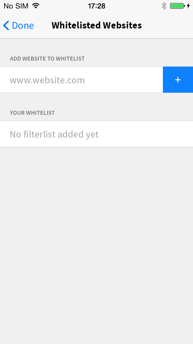 3165 as a user i want to be able to configure a whitelist